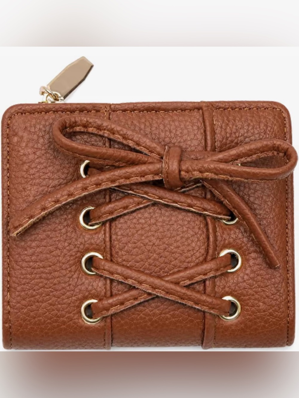 Cute Bow Wallet, Women Bifold Wallet, PU Leather Card Holder 5 Card Slots